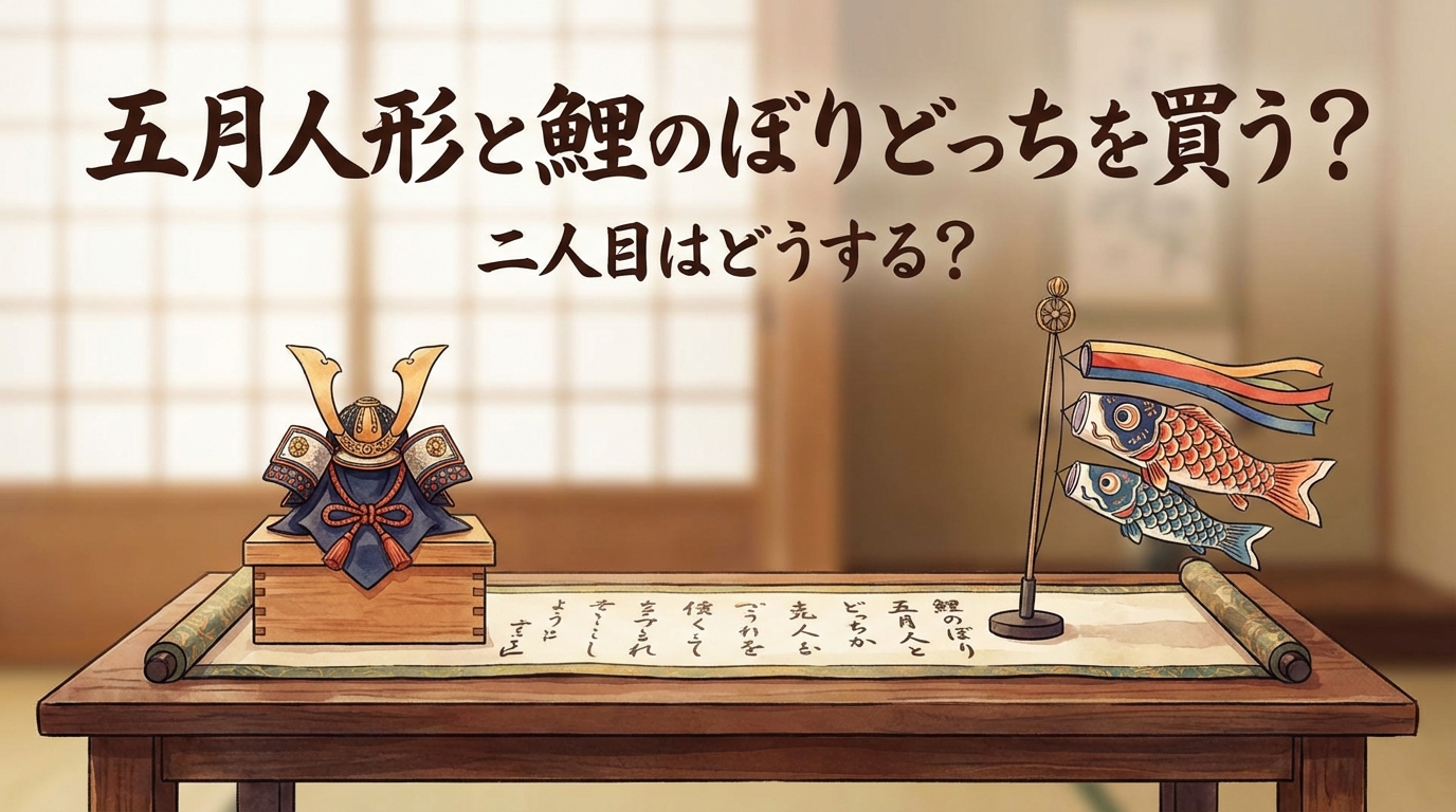 五月人形と鯉のぼりどっちを買う？二人目はどうする？