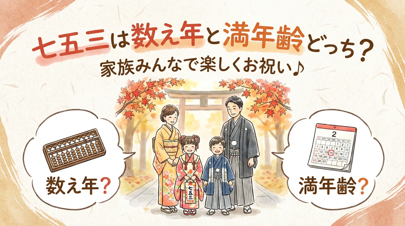 七五三は数え年と満年齢どっち？