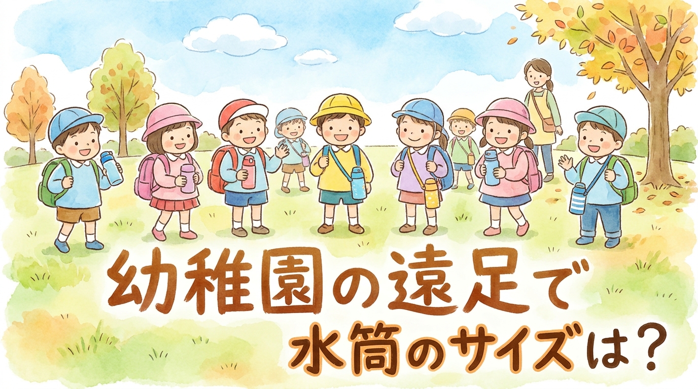 幼稚園の遠足で水筒のサイズは？